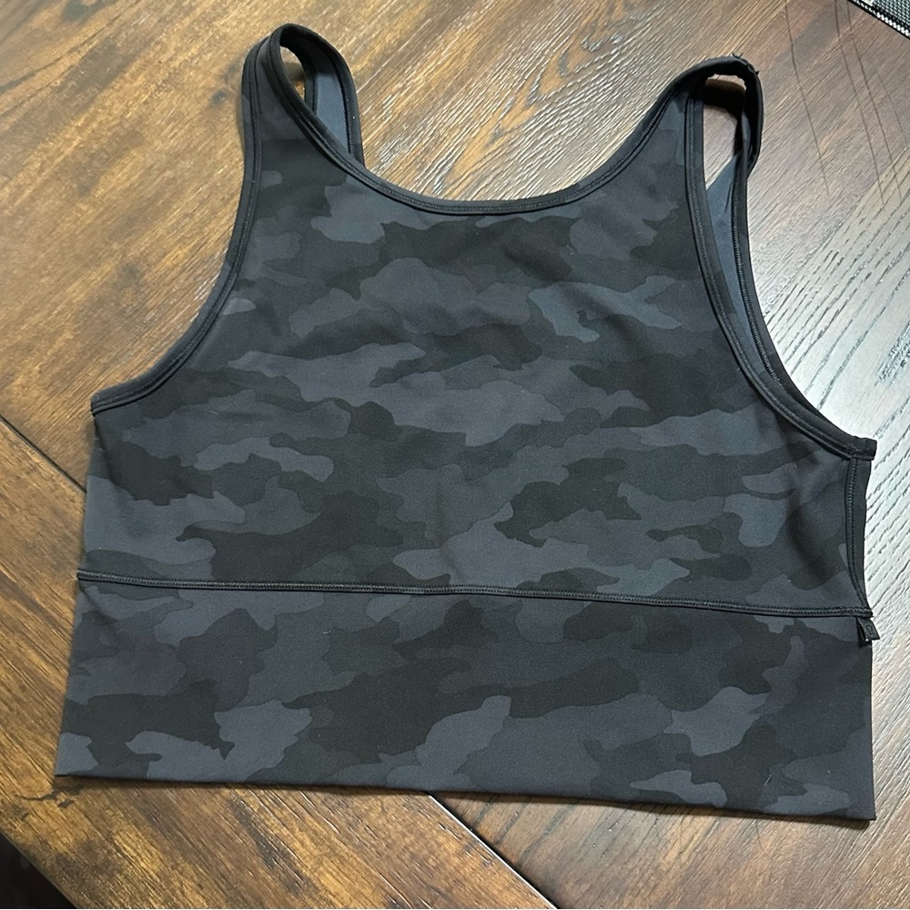lululemon athletica Black & Charcoal Camo Sports Bra Tank